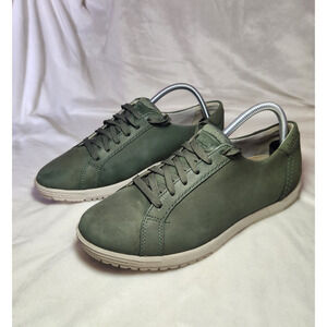 DANSKO Women's 40/9.5 Leela Waterproof Nubuck Green Leather Lace Up Sneakers